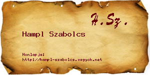 Hampl Szabolcs névjegykártya