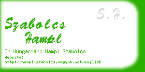 szabolcs hampl business card